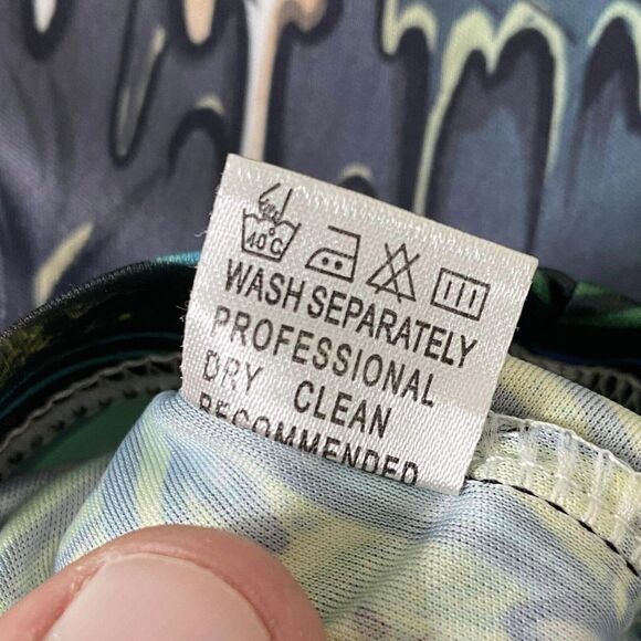 WAZ Shop Boys Shirt Multicolor Full Graphic Print Short Sleeve Size Medium - Picture 9 of 9